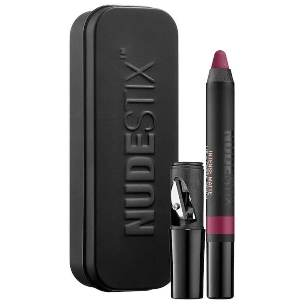 BNIB Nudestix Intense Matte Lip + Cheek Pencil in Raven